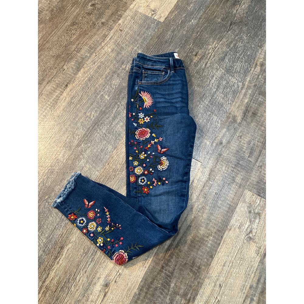 DRIFTWOOD by Free People Jackie Embroidered Jeans Size W25/L28 - Picture 3 of 10